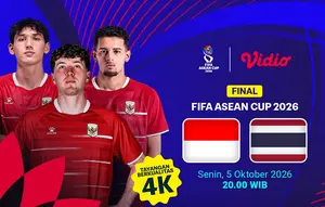 Final FIFA ASEAN Cup 2026 - Indonesia vs Thailand: Garuda Berburu Trofi Pertama di Vidio