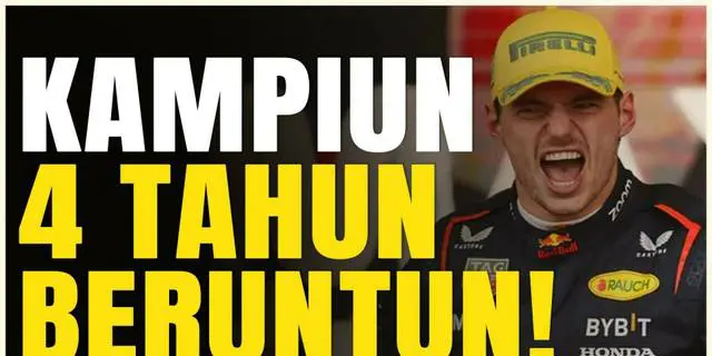 VIDEO: Kampiun 4 Tahun Beruntun, Max Verstappen Kembali Jadi Juara Dunia F1 2024