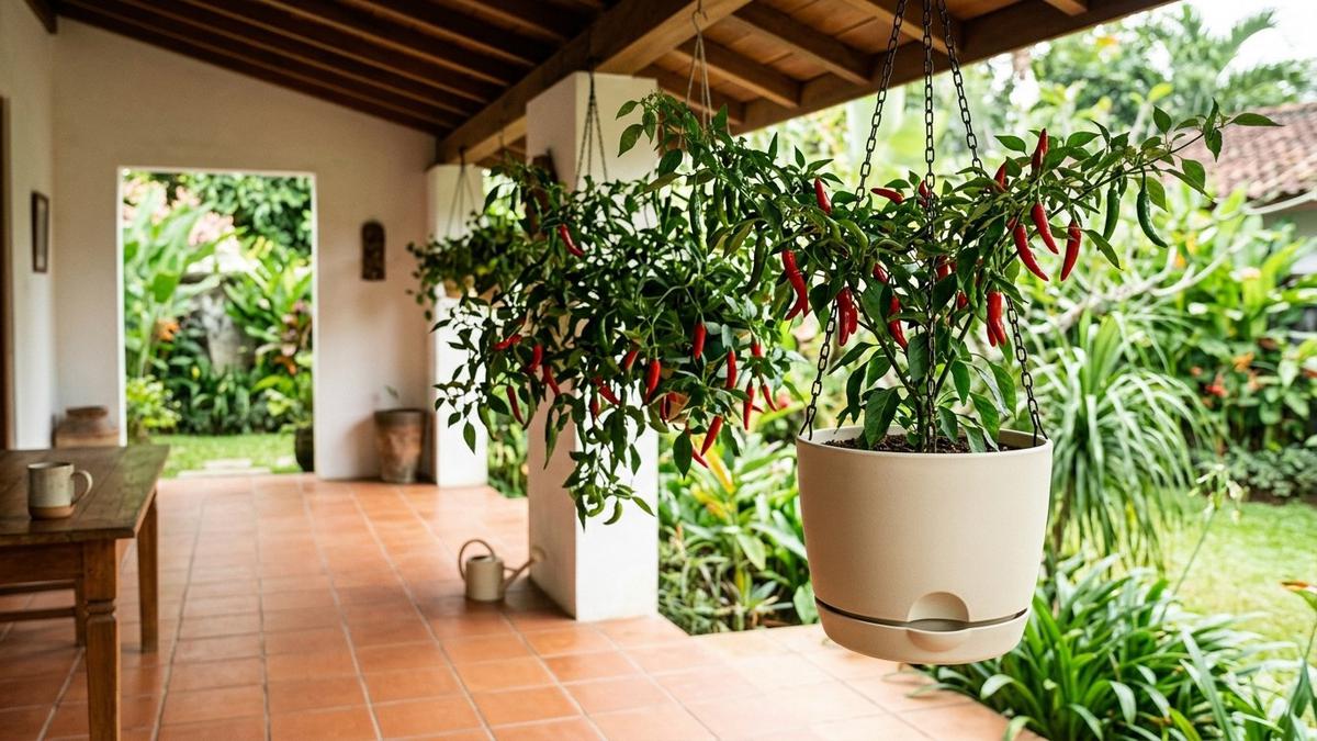 6 Tips Cabai Gantung di Teras agar Air Tidak Menetes ke Lantai Rumah