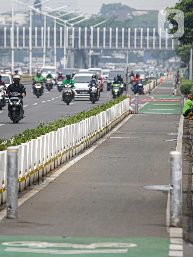 Jalur Sepeda Permanen Bakal Dibongkar