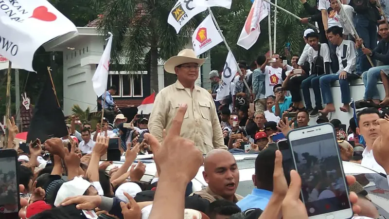 Kampanye di Palembang, Prabowo Subianto : Saya Sumpek di Jakarta