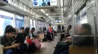 Naik MRT Jakarta di Lengangnya Ibu Kota Jelang Lebaran (Foto: Maria)