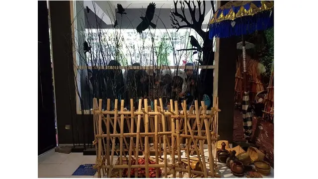 Salah satu potret di Museum Kematian, menjelaskan tentang tradisi pemakaman yang ada di Bali.