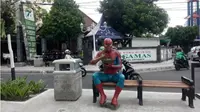 Gaya Superhero Ramaikan Jalanan Kota Yogyakarta