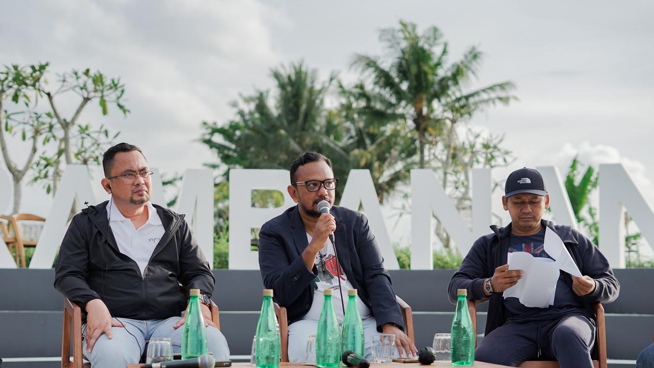 Jumpa pers Prambanan Jazz Festival 2022 secara virtual dari Prambanan Jazz Café, Sleman, Yogyakarta, Rabu (23/2/2022).