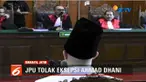 Jalani sidang ketiga kasus pencemaran nama baik, eksepsi Ahmad Dhani ditolak jaksa penuntut umum.