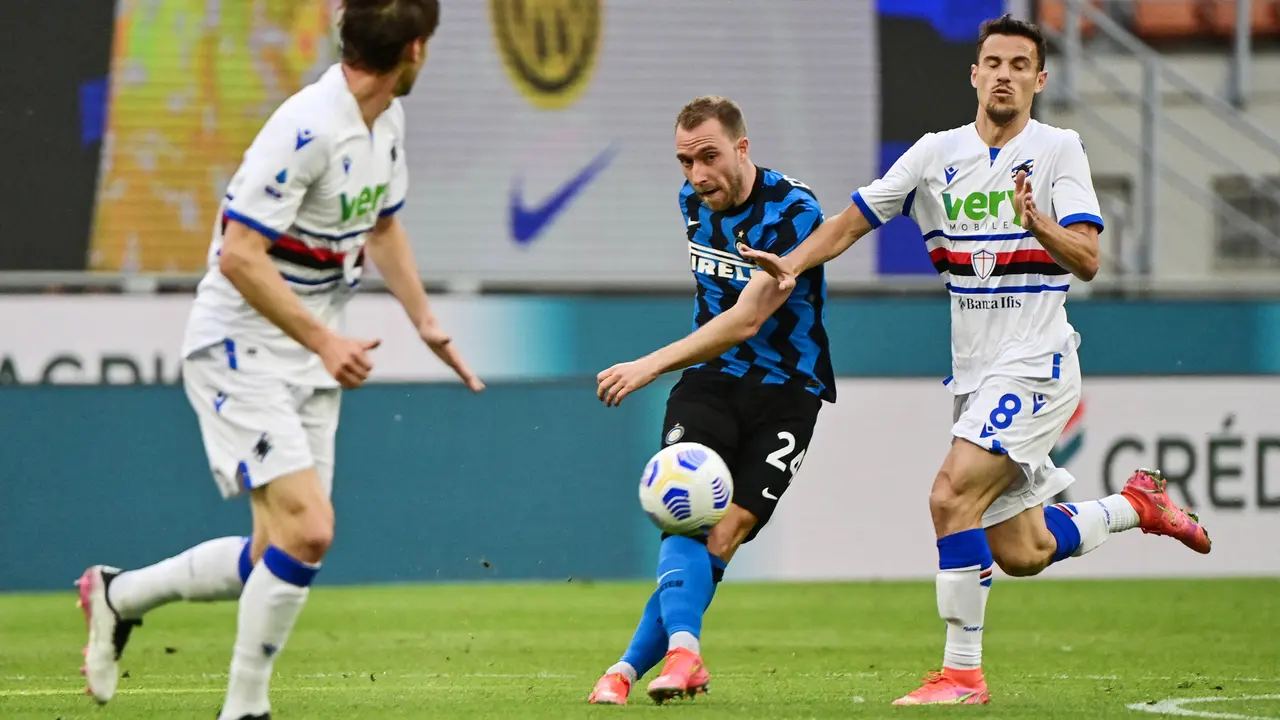 FOTO: Pesta Gol ke Gawang Sampdoria, Inter Milan Pertegas Status Jawara Liga Italia