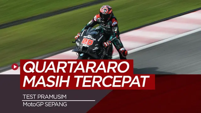 Berita Video Fabio Quartararo Kembali Finish Tercepat di Tes Pramusim MotoGP Sepang