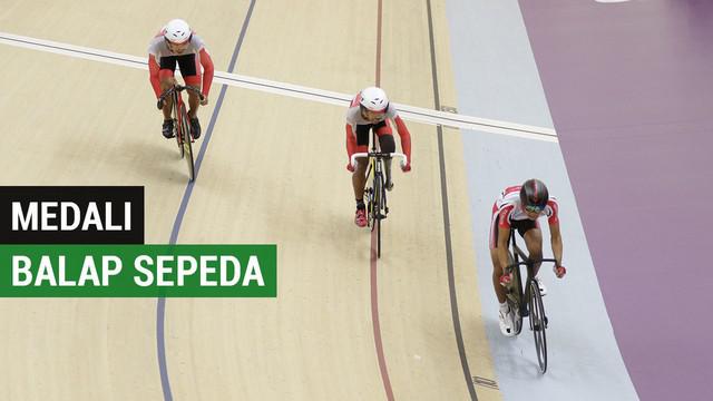 Berita video Indonesia mendulang satu medali emas dan perak dalam cabang olahraga balap sepeda Asian Para Games 2018, di Jakarta International Velodrome, Rawamangun, Jumat (12/10/2018).