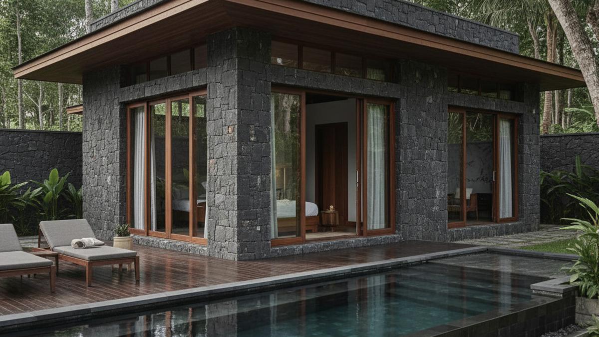 10 Model Rumah Kecil Bergaya Resort Mewah Terbaru, Hunian Pedesaan Estetik