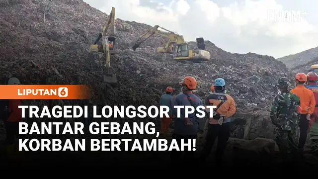 Korban Longsor TPST Bantargebang Bertambah, Enam Orang Tewas