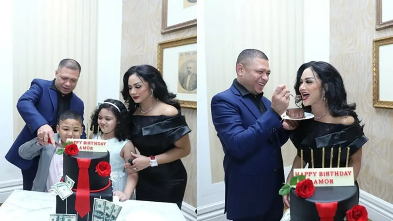 7 Potret Krisdayanti Rayakan Ulang Tahun Raul Lemos, Meriah dan Romantis