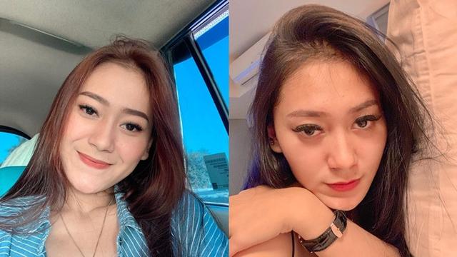 Potret Vita Alvia saat selfia, ia terlihat cantik dengan makeup yang tipis.