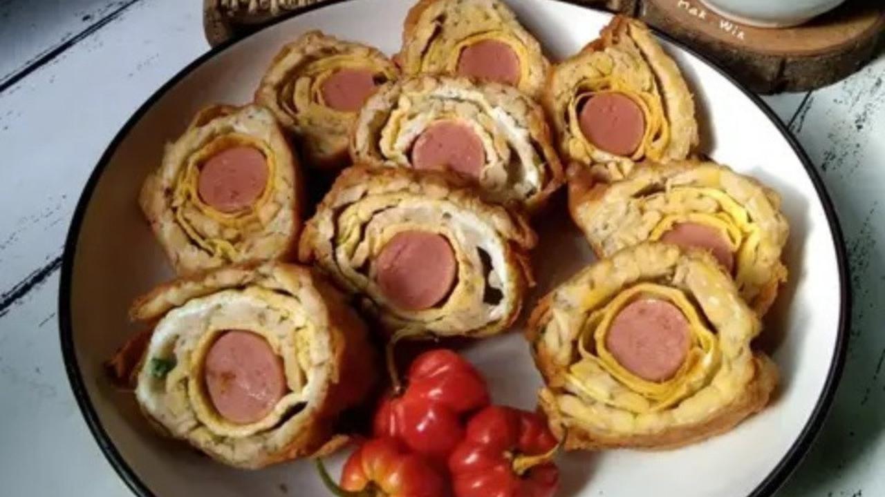 Resep tempe mendoan gulung sosis. (dok. Cookpad @wien060672)