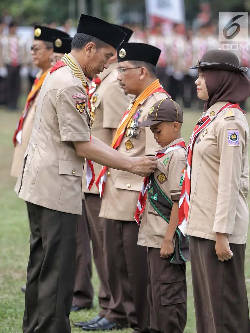 Presiden Jokowi Hadiri Perayaan HUT Pramuka ke-57