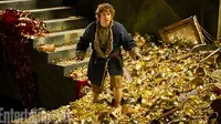 Melihat Bilbo Berjalan di Tumpukan Emas dalam Sekuel The Hobbit