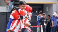 Pepanah Riau Ega Agatha dan Diananda Choirunisa menyabet emas SEA Games 2017 dari nomor recurve beregu campuran, Selasa (22/8/2017). (Twitter/KL 2017)