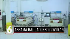 Presiden Joko Widodo meresmikan alih fungsi Asrama Haji Pondok Gede, Jakarta Timur, menjadi rumah sakit darurat Covid-19. Mulai hari ini, Rumah Sakit Darurat Asrama Haji sudah dapat digunakan untuk merawat pasien Covid-19.