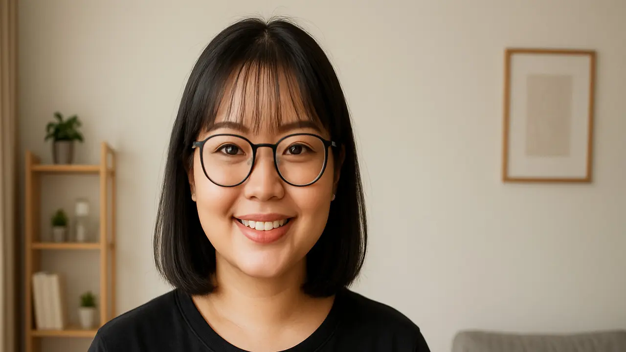Model Rambut Poni Korea Untuk Wajah Bulat di Tahun 2025/via ChatGPT