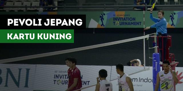 VIDEO: Momen Pemain Voli Jepang Dapat Kartu Kuning saat Hadapi Indonesia