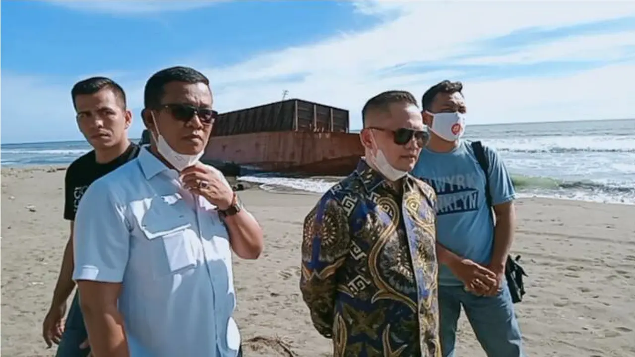 kawasan pantai Gampong Lhok, Kecamatan Kuala Pesisir, Nagan Raya (Liputan6.com/Ist)