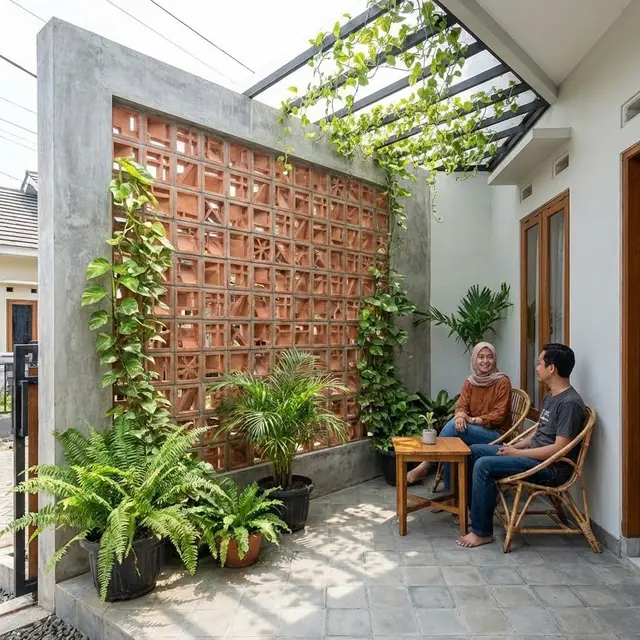 Desain Teras Rumah Subsidi Tapi Terasa Sejuk