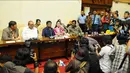 Suasana konferensi pers Idrus Marham terkait Munas Golkar , Jakarta, Jumat (5/12/2014). (Liputan6.com/Andrian M Tunay)