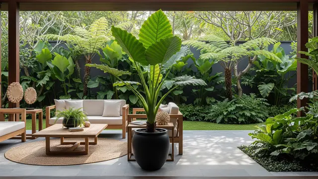 Tanaman Alocasia untuk Teras Cantik