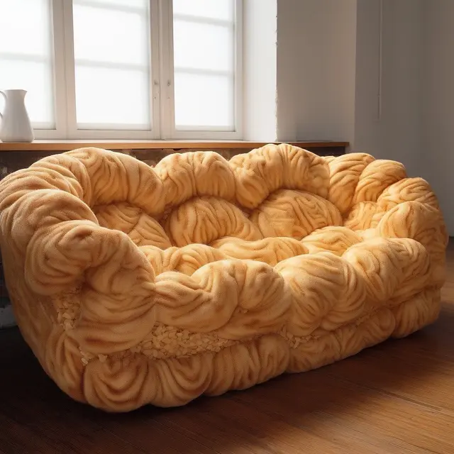 6 Desain Sofa Bentuk Roti Ini Unik Banget, Jadi Ingin Makan