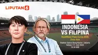 Banner Infografis Klasemen dan Head to Head Timnas Indonesia vs Filipina di Kualifikasi Piala Dunia 2026 (Liputan6.com/Abdillah)