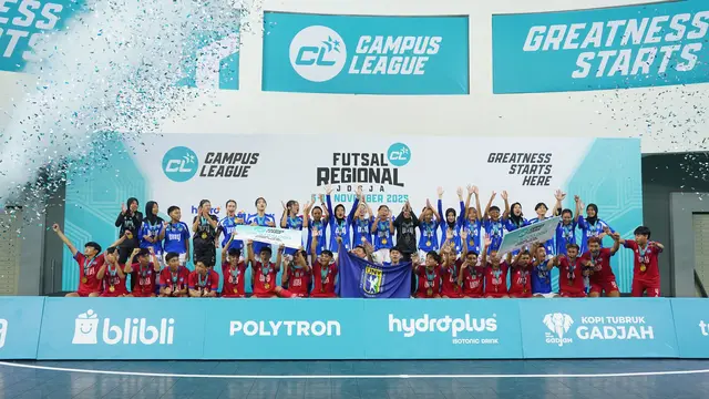 UNY Kawinkan Gelar Juara Kompetisi Futsal Campus League Regional