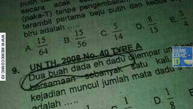 soal ujian nyeleneh (foto: brilio)