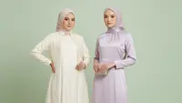 Intip 7 Model Gamis Satin Polos Pastel untuk Kondangan 2026