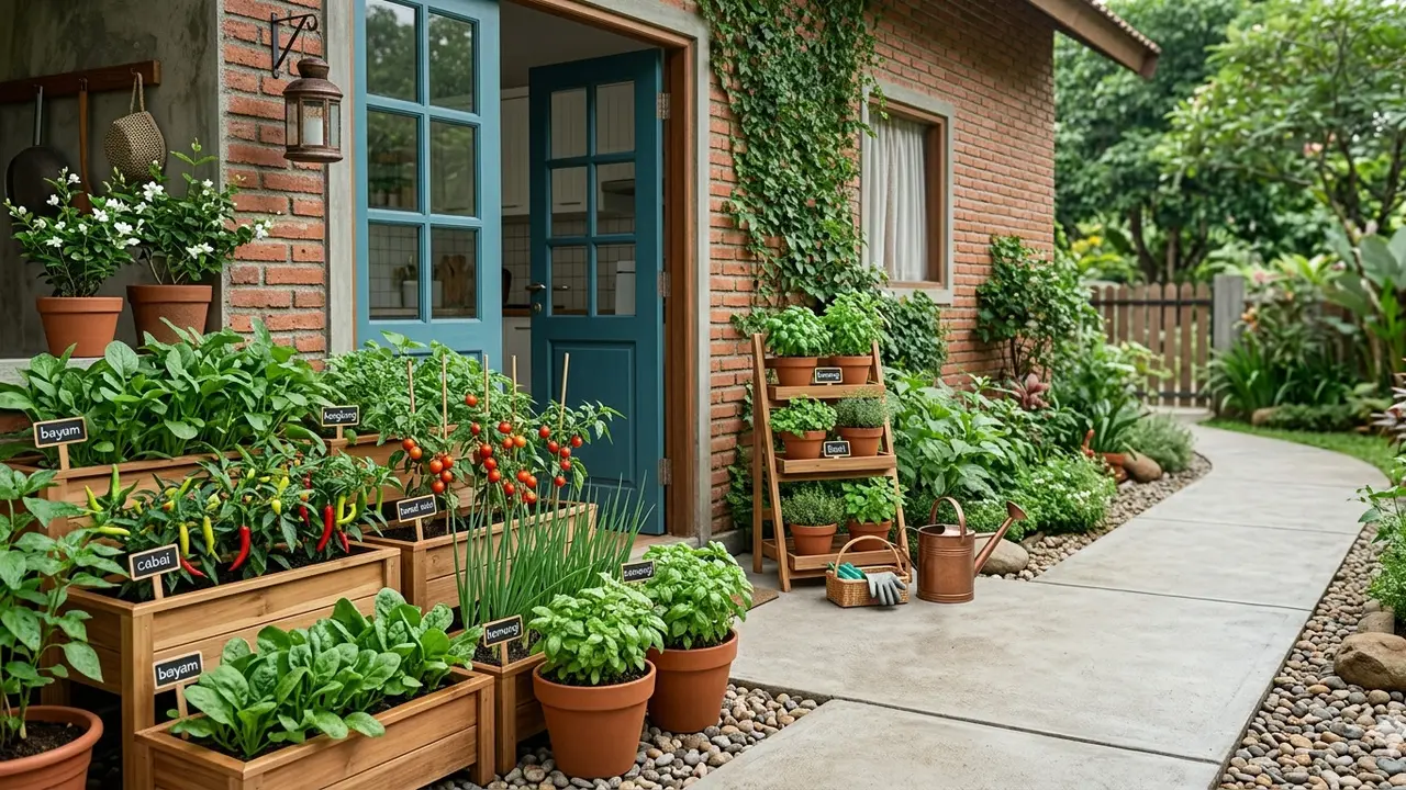 Kebun Sayur untuk Ibu Rumah Tangga Usia 50-an. Gemini