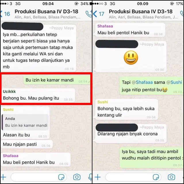7 Chat Lika Liku Kuliah Online Ini Kocak Banget