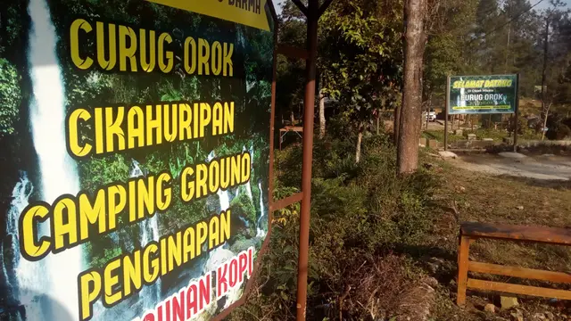 Kawasan wisata Curug Orok, Garut, Jawa Barat