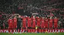 Keunggulan Liverpool bertahan hingga babak pertama usai. (Paul ELLIS/AFP)