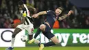 PSG diselamatkan penalti kontroversial saat bermain imbang 1-1 melawan Newcastle United. (AP Photo/Thibault Camus)