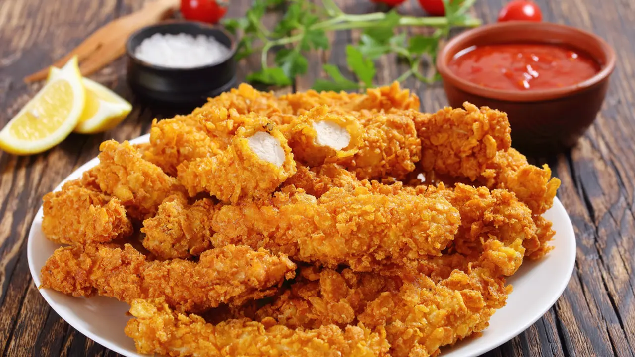 ilustrasi ayam crispy