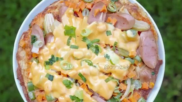 Resep pizza oatmeal kentang untuk jadi menu diet. (dok. Cookpad @deniza_ika)
