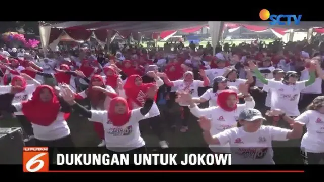 Sejumlah relawan deklarasikan dukungan untuk Jokowi-Ma’ruf menang di Pilpres 2019.