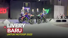 Berita video Monster Energy Yamaha MotoGP Team memperkenalkan livery baru untuk MotoGP 2023 di Jakarta, Selasa (17/1/2023).