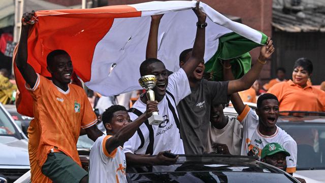 Parade Timnas Pantai Gading Rayakan Gelar Juara Piala Afrika