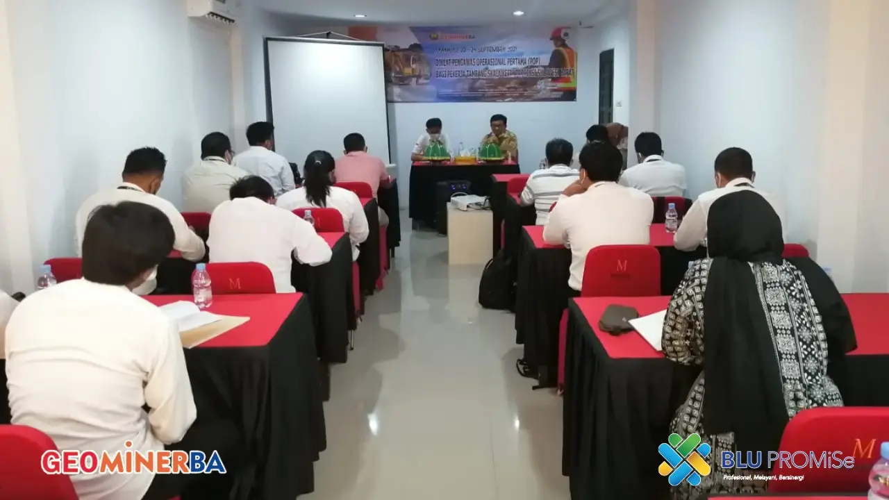 Diklat Pengawas Operasional Pertama bagi Pekerja Tambang Skala Kecil di Provinsi Sulawesi Barat. Foto: Geominerba