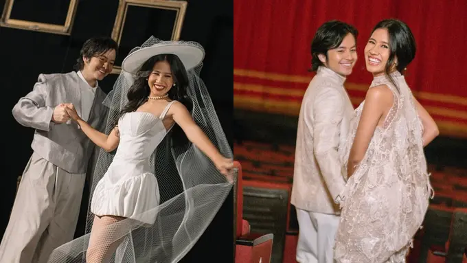 8 Foto Prewedding Angga Yunanda dan Shenina Cinnamon yang Bak Adegan Film Berbagai Genre