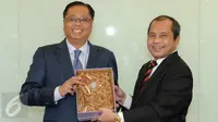 Menteri Marwan (kanan) dan Menteri Datuk Seri Ismail Sabri Yaakob, Malaysia, Kamis (10/3/2016). Pertemuan tersebut untuk menindaklanjuti kerjasama untuk pengembangan desa-desa perbatasan (Foto: Humas Kementerian DPDTT)