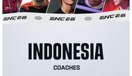 Daftar pelatih Timnas Indonesia di Esports Nations Cup 2026. (Dok. PB ESI)