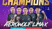 Aerowolf Limax berhasil menjuarai grand final PMPL ID Season 2 dan akan tampil mewakili Indonesia pada ajang PMPL SEA. (Dok. Instagram/PUBG Mobile Indonesia)