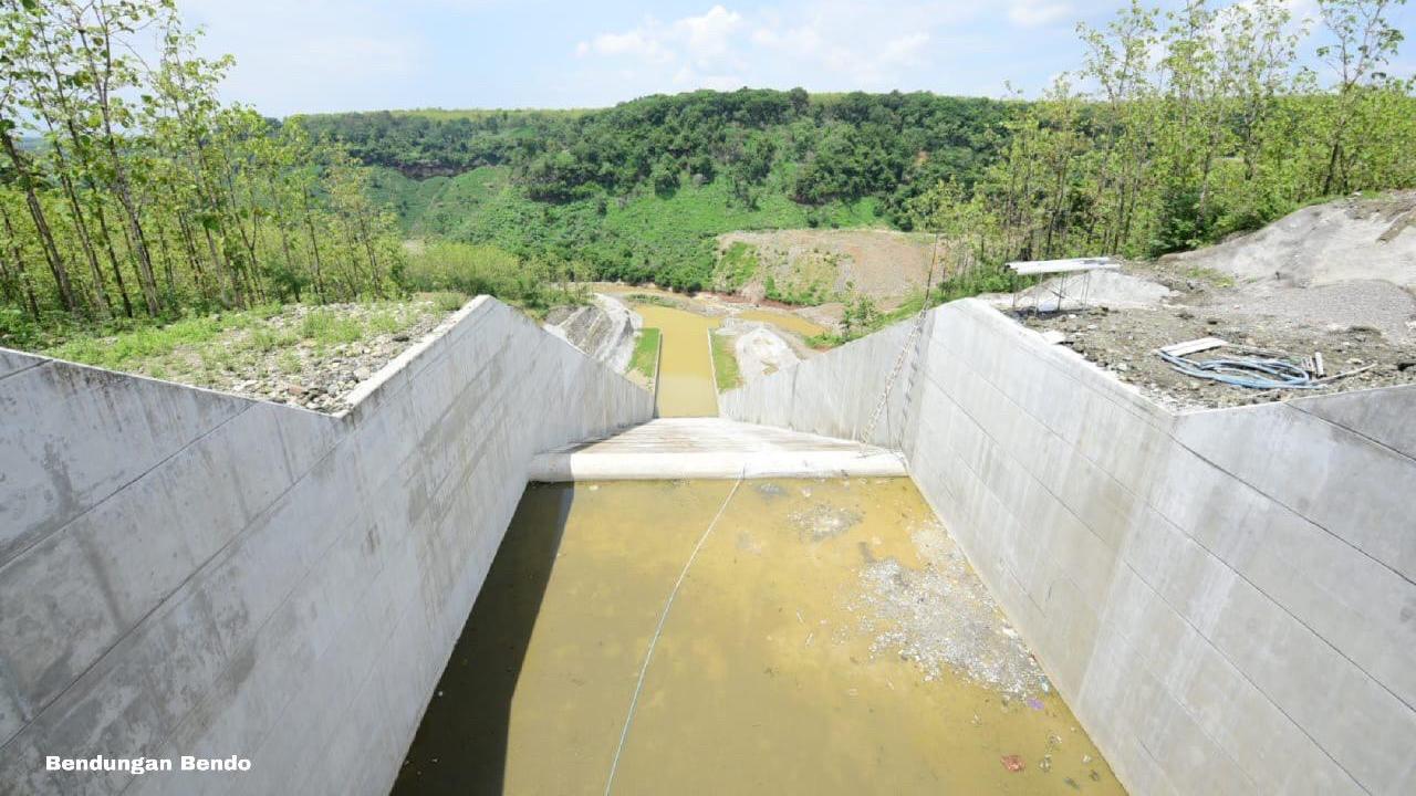 embangunan Bendungan Bendo yang berlokasi di Desa Ngindeng, Kabupaten Ponorogo, Provinsi Jawa Timur (Jatim). Dok Kementerian PUPR