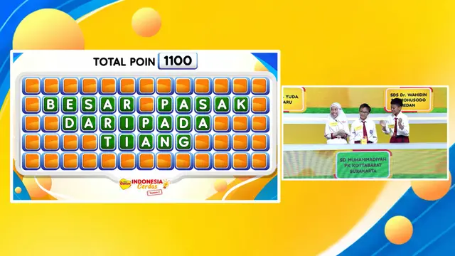 Episode 6 DANCOW Indonesia Cerdas 2026 Makin Sengit, Tantangan Susun Huruf hingga Tebak Peribahasa Uji Strategi Tim